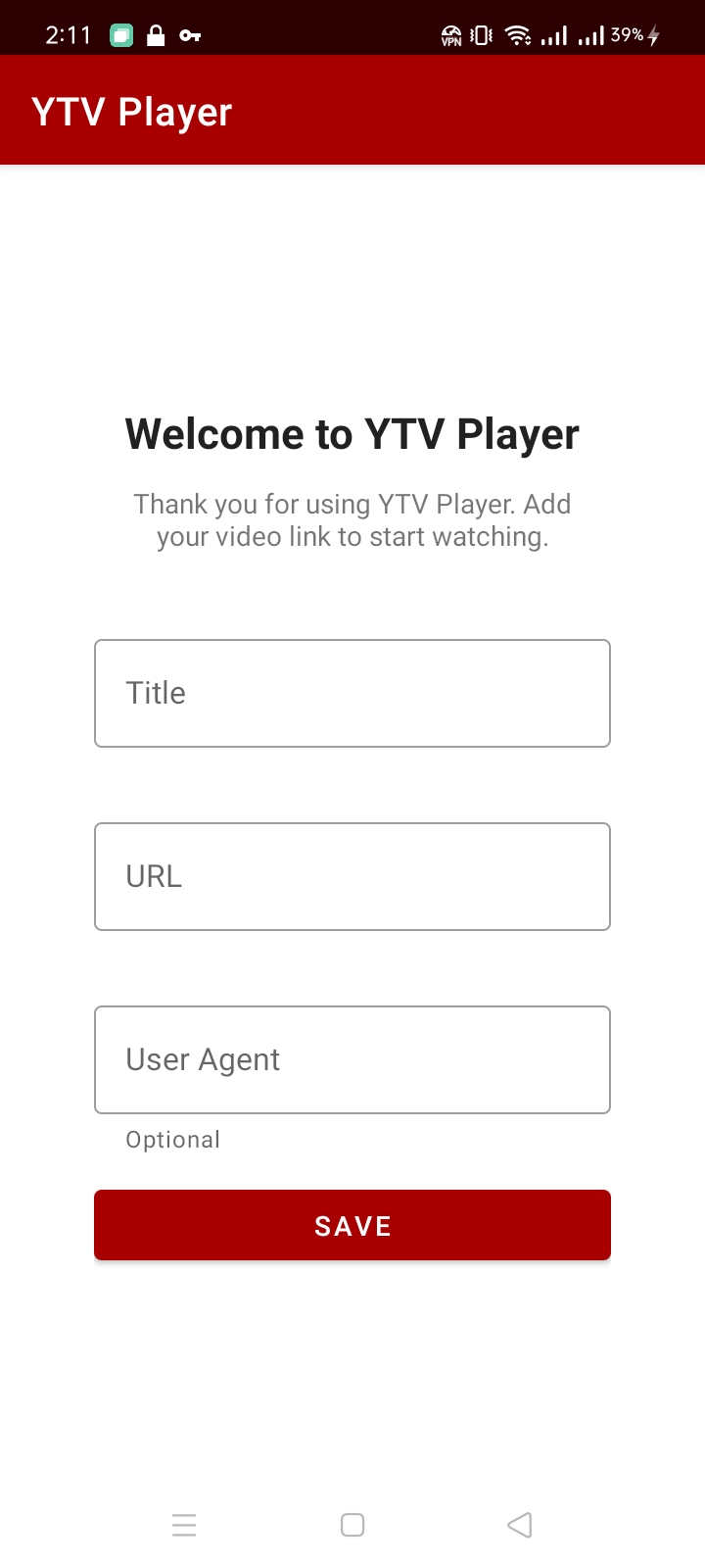 Screenshot 1 of YTV Player