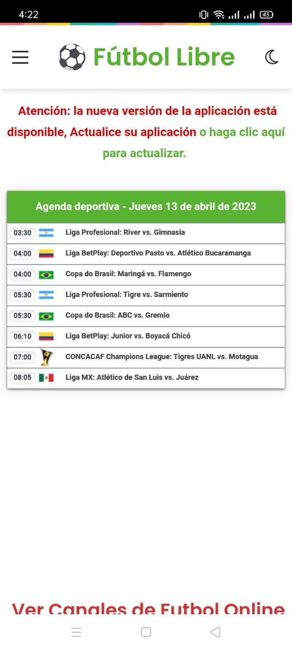 Screenshot 3 of Futbollibretv