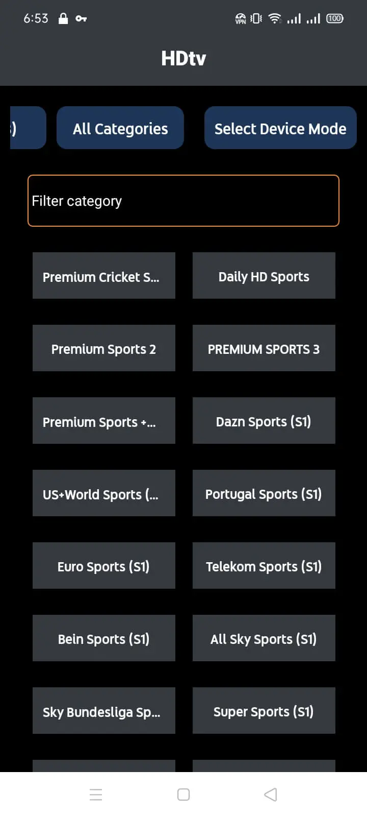 Screenshot 3 of HDTV Box