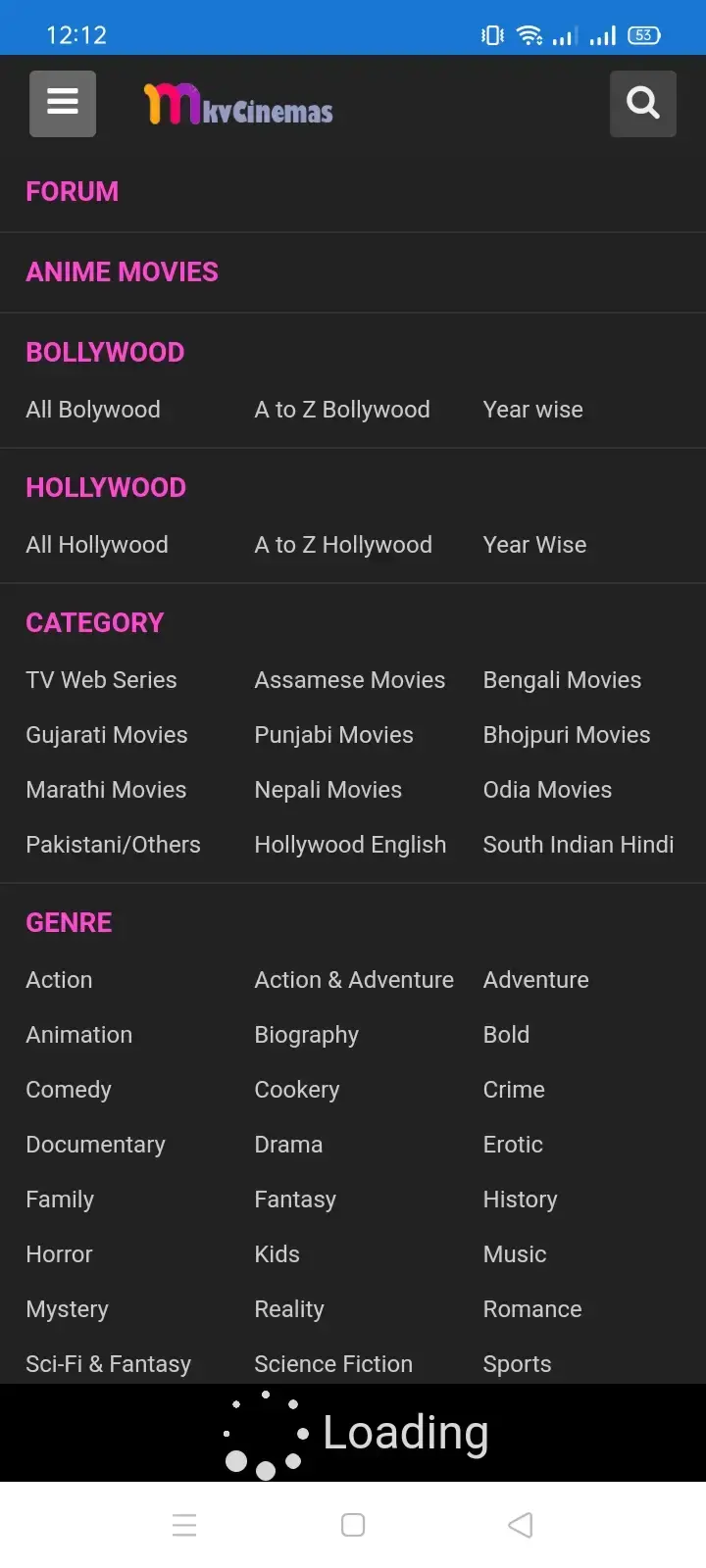 Screenshot 1 of mkvCinemas